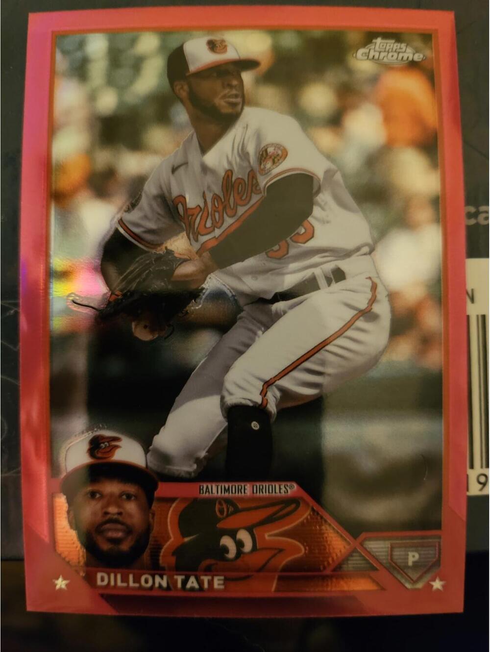 2023 Topps Chrome Update Dillon Tate #USC187 colored foil INSERT No. 135/399